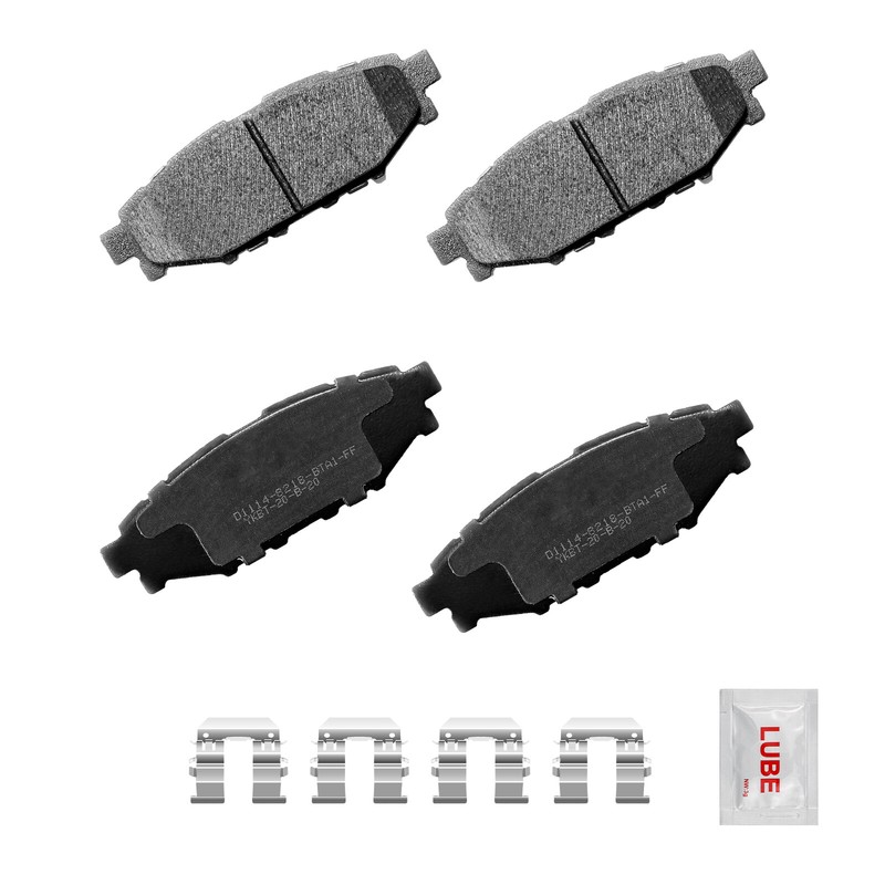Front & Rear Disc Brake Rotors and Ceramic Pads for Subaru Forester XV Crosstrek gallery
