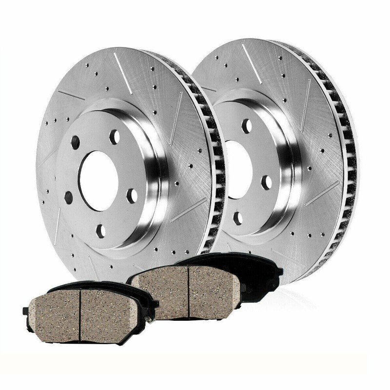 Front Brake Rotors + Brake Pads for 2008 -2017 Toyota Camry Avalon ES350 ES300h