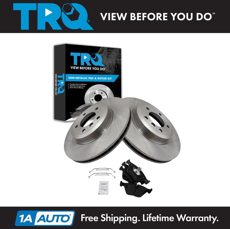 TRQ Front Brake Pad & Rotor Kit Fits 2001-2008 BMW