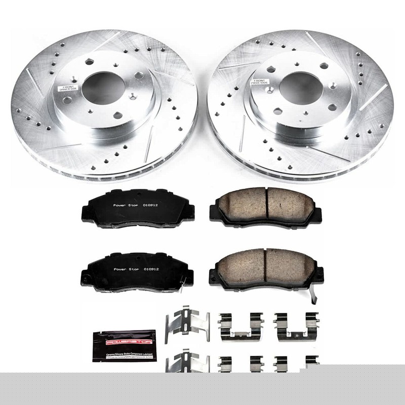K1038 Powerstop 4-Wheel Set Brake Disc and Pad Kits Front & Rear for Prelude gallery