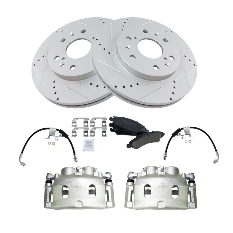 TRQ Front Brake Pad & Rotor Kit Fits 2008-2019 Cadillac 2008-2020 Chevrolet GMC gallery