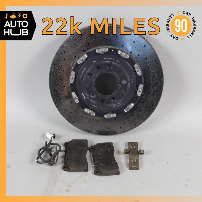 08-16 Aston Martin DB9 DBS Rear Carbon Ceramic Brake Rotor ED232C026CA OEM 22k