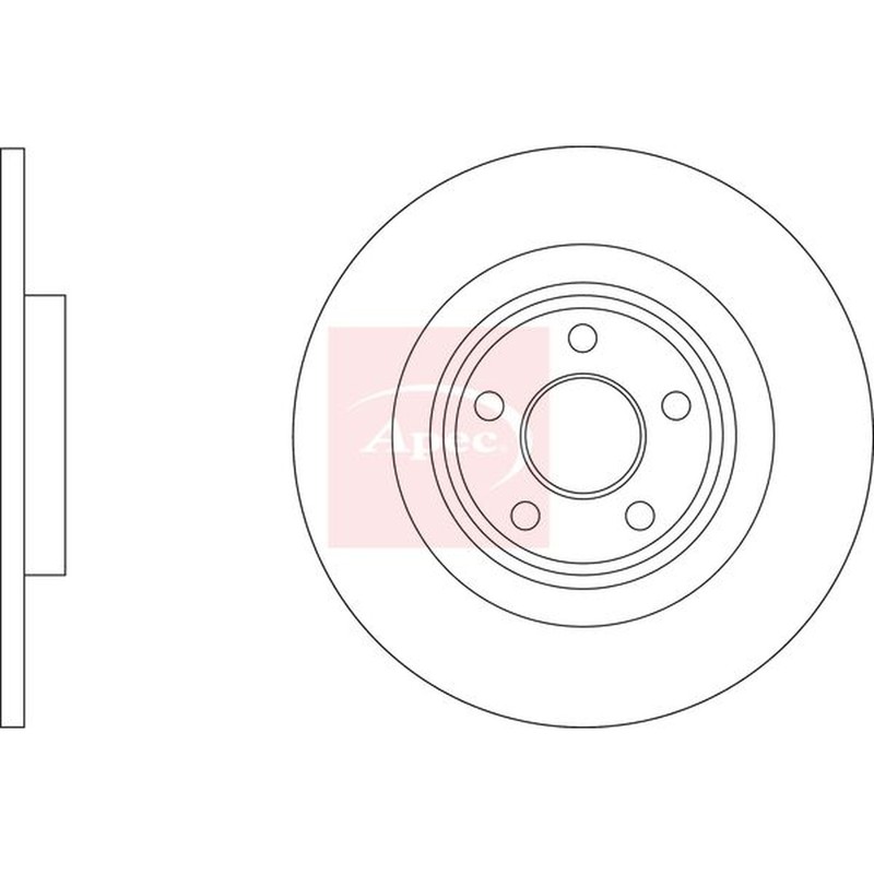 Apec Brake Disc – DSK3884 – Fits Ford – Rear – OE Matching Performance
