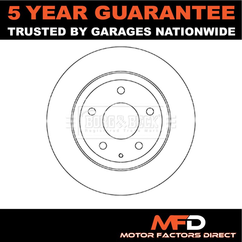 Fits Mazda 6 2012- 2.0 2.2 D 2.5 MFD Rear 1x Brake Disc GHT226251
