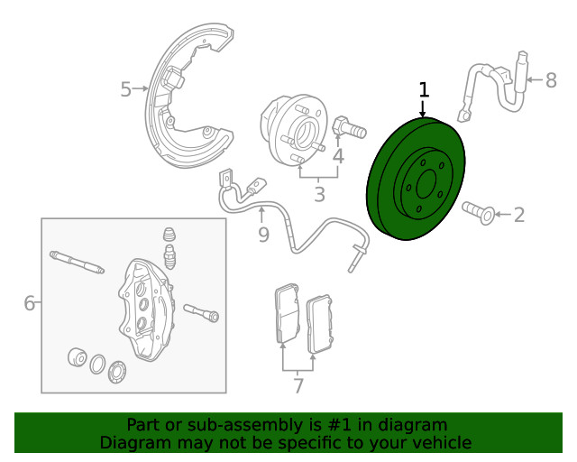 Genuine GM Front Disc Brake Rotor 84271643 gallery