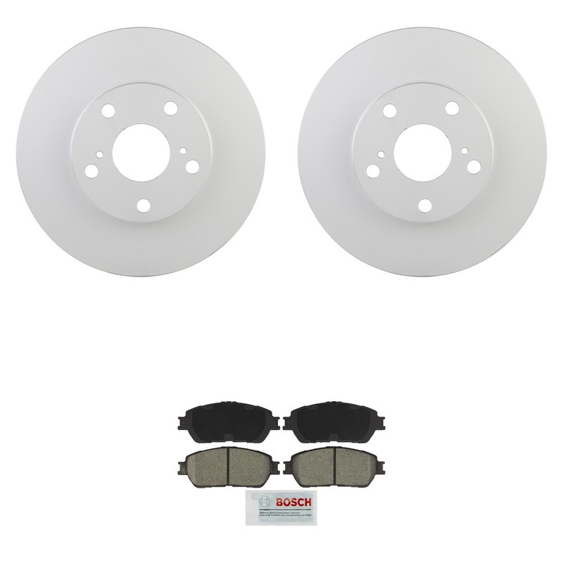 Bosch Front Quietcast Rotors SD Ceramic Disc Brake Pad Kit For Toyota Tacoma RWD