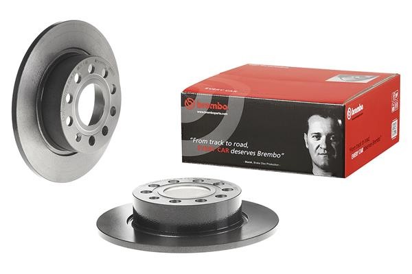 2x Brake Discs Pair Solid fits SEAT TOLEDO 5P, 5P2 Rear 04 to 09 253mm Set New gallery