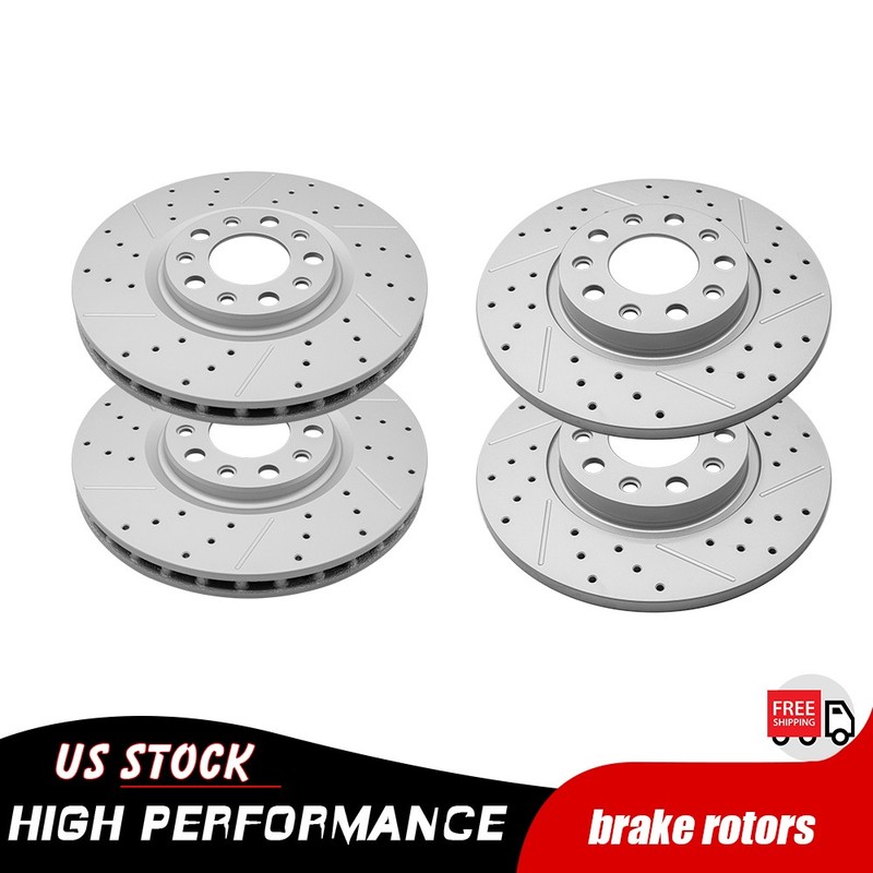 305mm Front & 278mm Rear Drilled Disc Brake Rotors for 2015 – 2017 Chrysler 200
