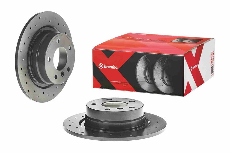 2x Brake Discs Pair fits BMW 316D E90 2.0D Rear 09 to 11 296mm Set Brembo New gallery