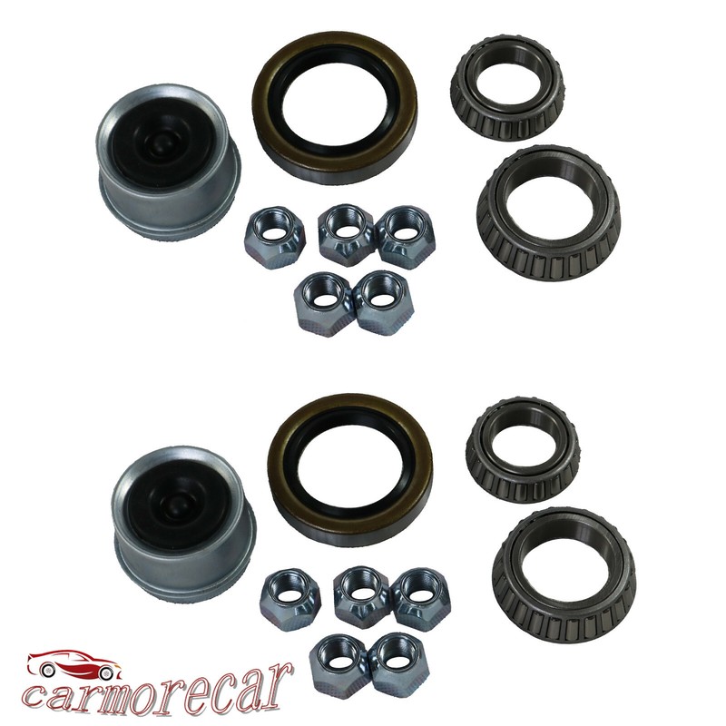 New 5 on 5" Complete Kit Trailer Electric Brakes Hub Drums For 3500 lb Axle gallery