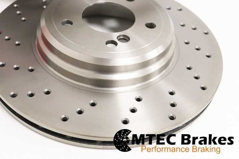BMW M3 E90 4.0 08-12 E93 4.0 08-14 Front Rear Perforated Discs MTEC Pads gallery