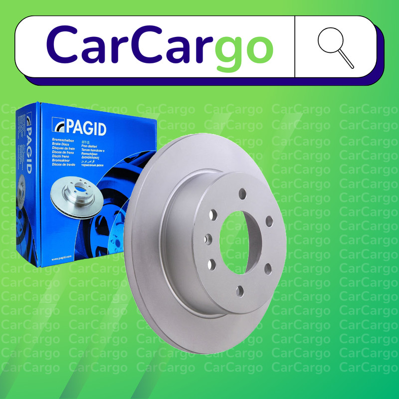 Pagid Solid Rear Brake Discs Pair For Mercedes SL 300 SL 24V 1989-1993 278 mm