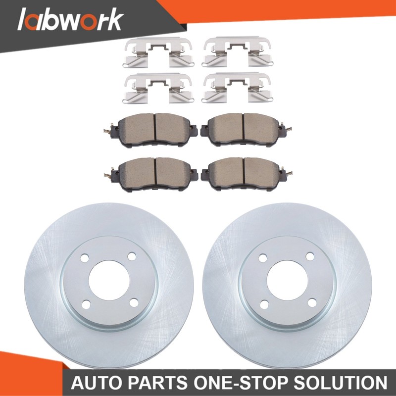 Labwork Front Disc Brake Rotor & Ceramic Brake Pad For Nissan Kicks 2018-2022 gallery