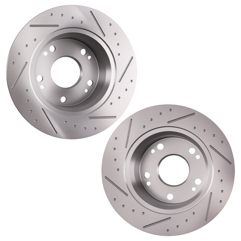 Rear Solid Brake Rotors Ceramic Pads for Acura TSX 2004 2005 2006 2007 2008 gallery
