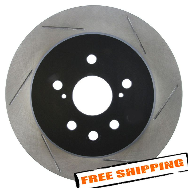 StopTech Sport Slotted 1-Piece Rear Brake Rotor for 16-19 Lexus IS300 gallery