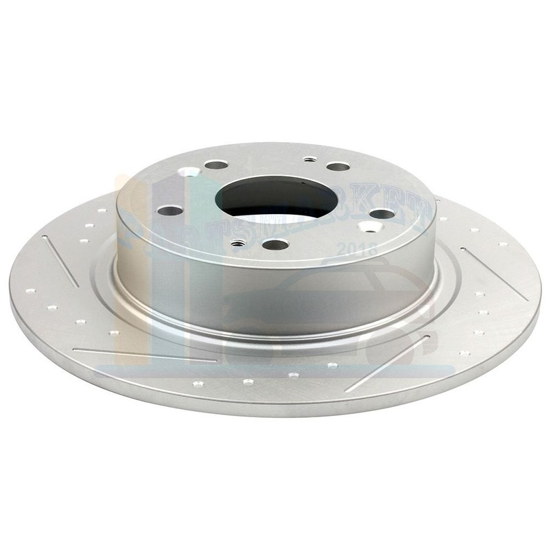 2X Front & 2X Rear Disc Brake Rotors and Pads For HONDA ACCORD Acura TSX Drill gallery