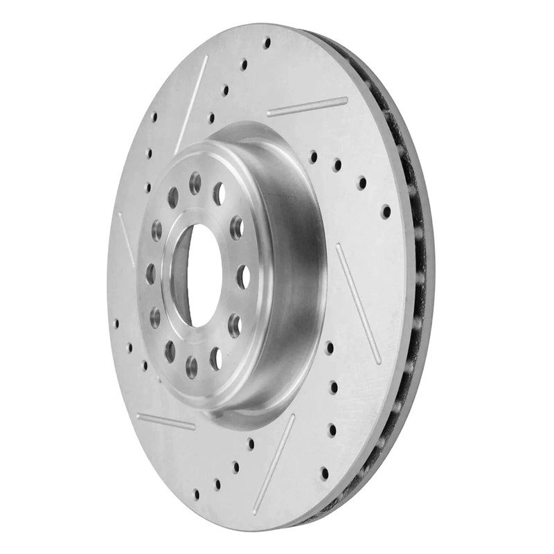 14.88 inch Front Drilled Rotors Ceramic Brake Pads for 2019 - 2023 RAM 1500 gallery