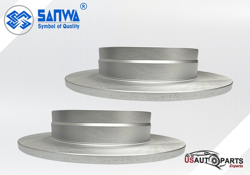 REAR BRAKE ROTOR SOLID GEOMET COATED &CERAMIC PAD KIT 284 mm FOR HYUNDAI 11-15 gallery