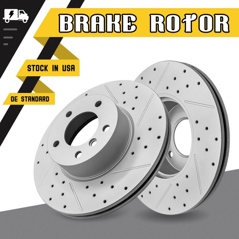 For BMW 328xi 228i 230i 320i 330i 428i 430i GT xDrive Front Drilled Brake Rotors
