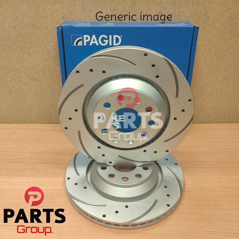 FOR SKODA FABIA 1.4 1.6 14-21 MK3 NJ3 FRONT PAGID DRILLED & GROOVED DISCS 288MM