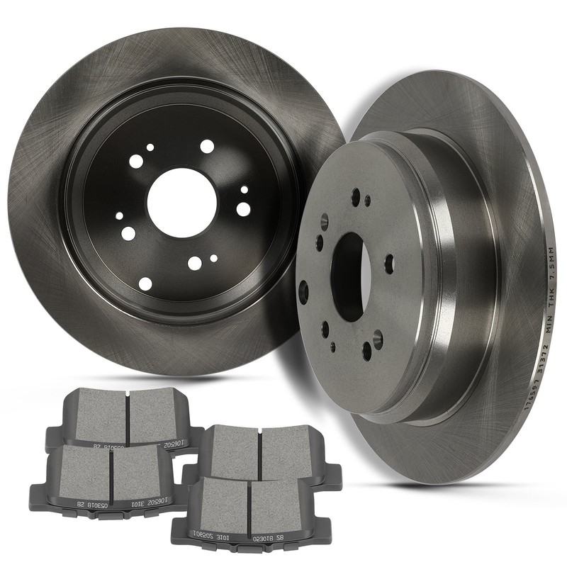 Fits HONDA CR-V 2005 2006 2007 – 2016 Rear Ceramic Brake Pads and Rotors Discs