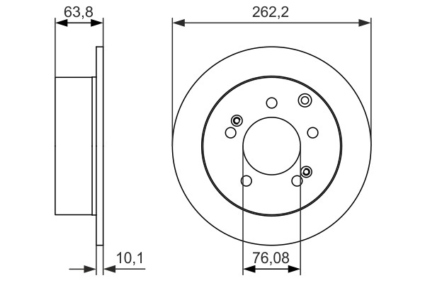 Bosch 0 986 479 061 Brake Disc for Kia gallery