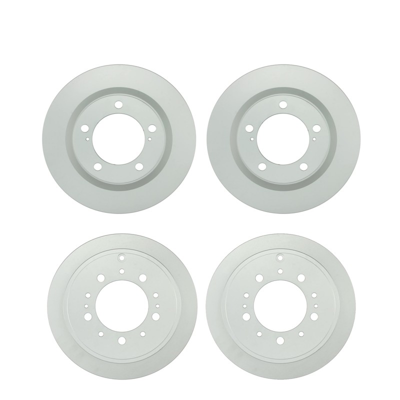 Bosch QuietCast Front 354mm Rear 344.9mm Vented Disc Brake Rotors Kit For Toyota