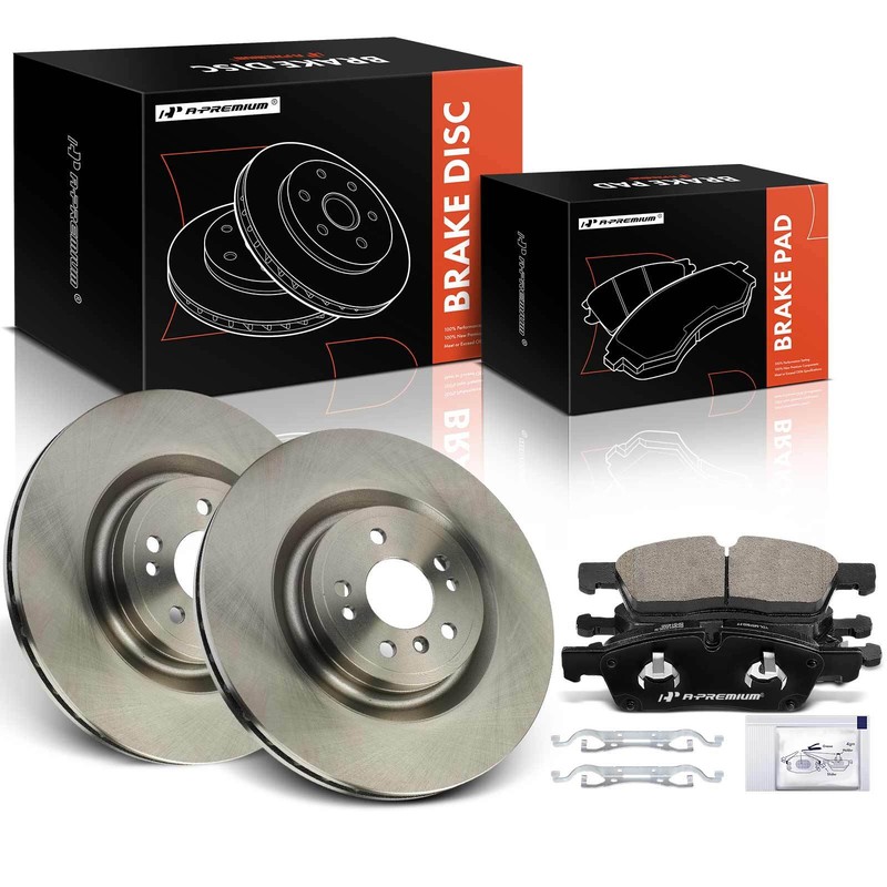 6Pcs Front Disc Brake Rotors & Brake Pads for Mercedes GL350 GLS450 ML400 W166