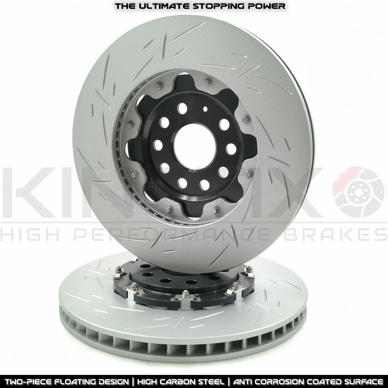 FOR VW SCIROCCO R 09-17 TWO PIECE FLOATING FRONT BRAKE DISCS PAIR 345mm X 30mm gallery
