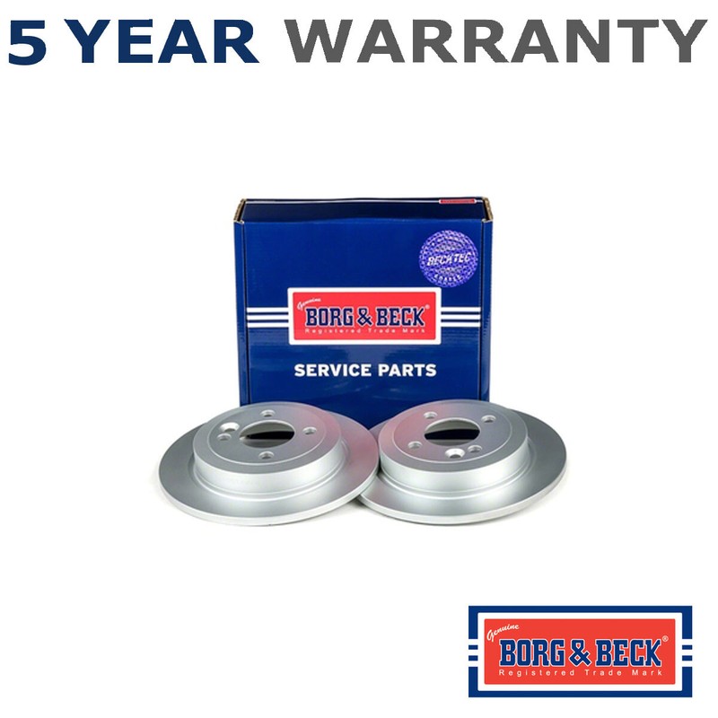 Borg & Beck Rear 1x Brake Disc Fits Mini Cooper One JCW Clubman 1.6 D One gallery