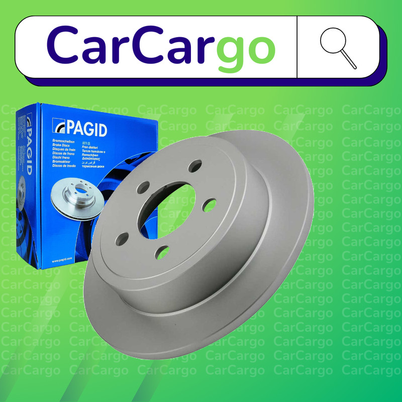 Pagid Solid Rear Brake Discs Pair Jeep Cherokee 2.5 CRD 4×4 2001-2008 284.9 mm