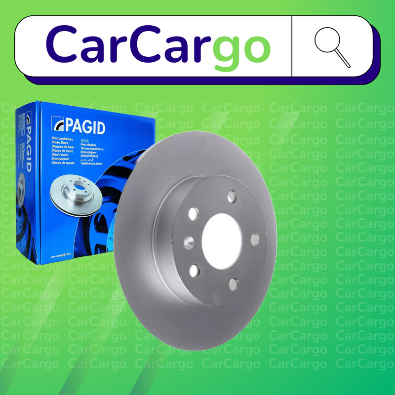 Pagid Solid Rear Brake Discs Pair For Vauxhall Zafira 1.8 2005-2014 264 mm