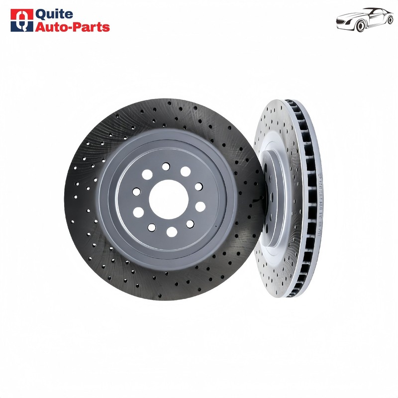 New Set of 2 Front Brake Rotors For Maserati Ghibli Quattroporte 2017 18 19-2021