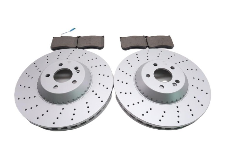 Mercedes S class S550 front brake pads & rotors gallery