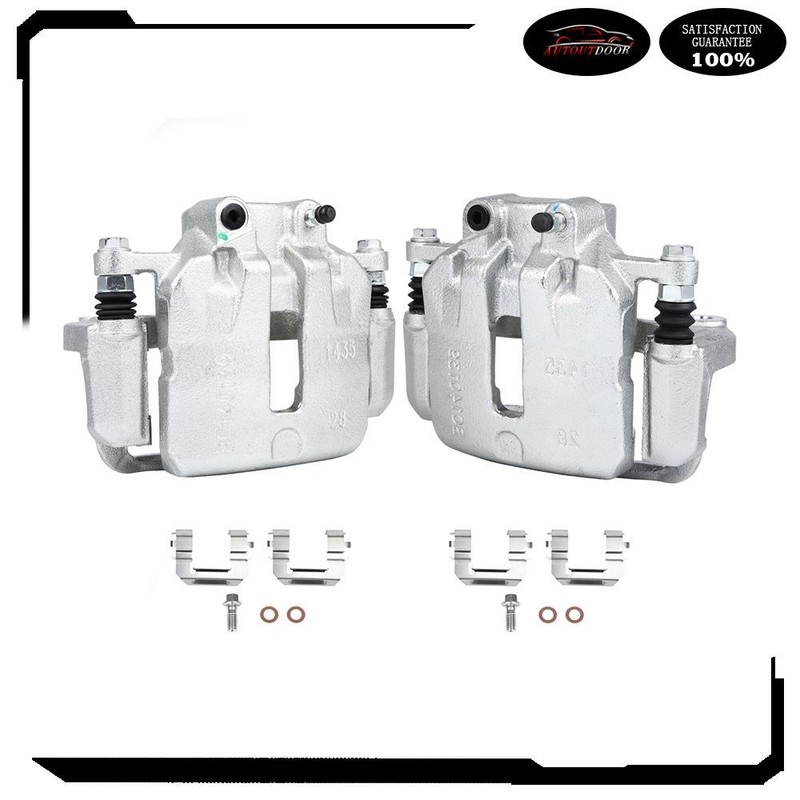 Front Brake Calipers w/ Bracket Set (2) For Chevrolet Equinox Impala Buick Regal gallery