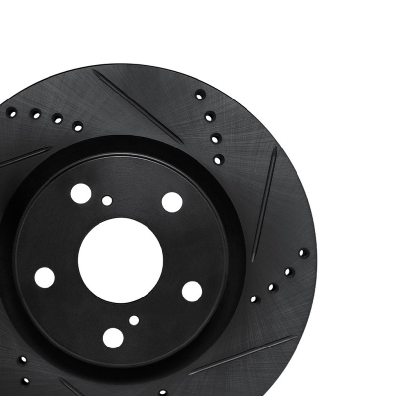 For Nissan X-Trail 2017-2024 Rotor Set | Black | Drilled And Slotted gallery