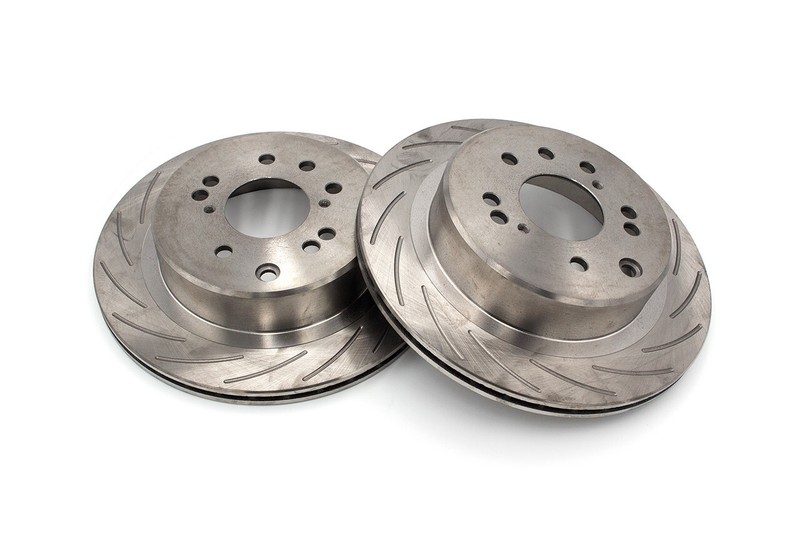 ROFU Max Street Slotted Front Rotors compatible with Nissan 300ZX 4/5 Lug