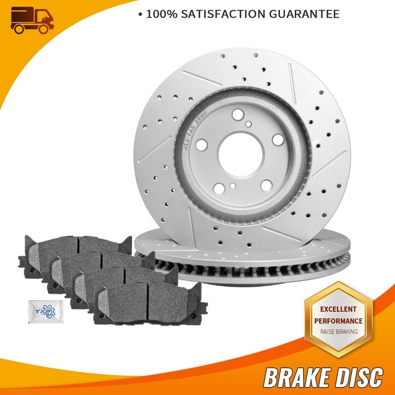 Front Disc Brake Rotors Ceramic Pads For Lexus ES300h ES350 Toyota Camry Avalon