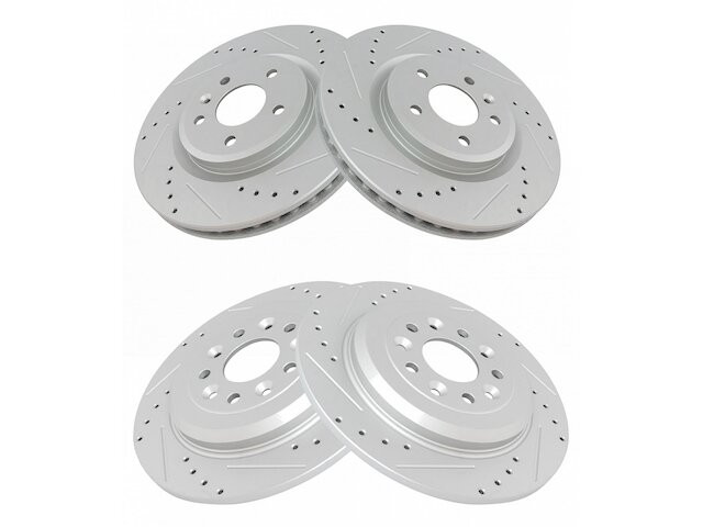 For 2011-2019 Ford Explorer Brake Rotor Set Front and Rear 66761WBYJ 2012 2013
