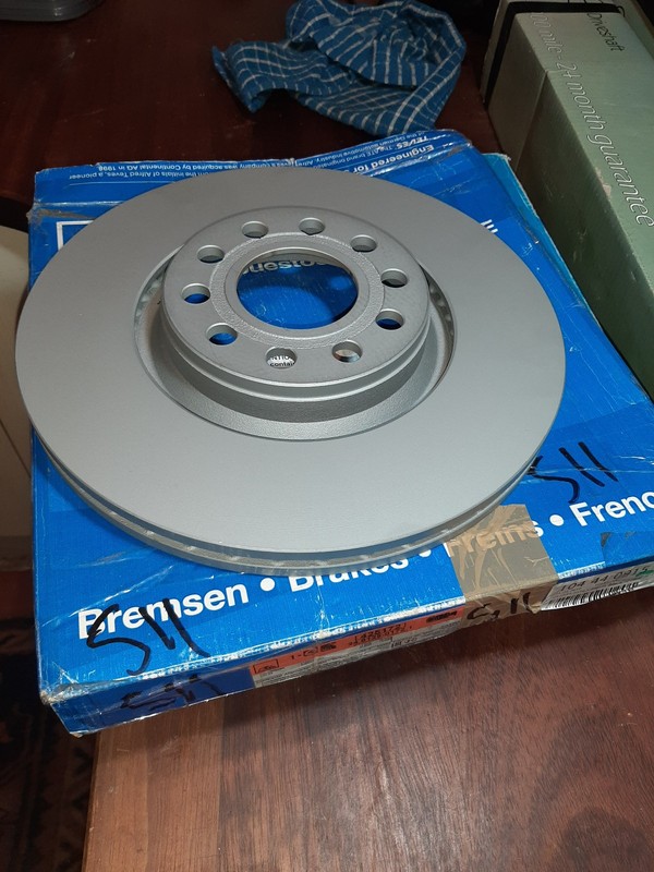 ATE Brake Disc Rotor for VW Passat & Skoda Superb Front Vented High-Carbon 312mm