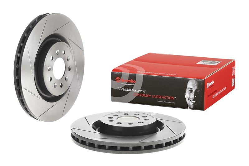 Brembo Front Left or Right Slotted 355mm Disc Brake Rotor for Aston Martin DB9