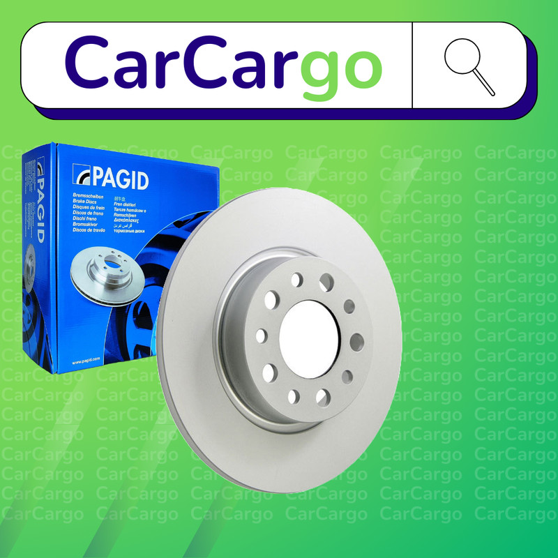 Pagid Solid Rear Brake Discs Pair For Alfa Romeo 159 1.8 MPI 2005-2011 278 mm