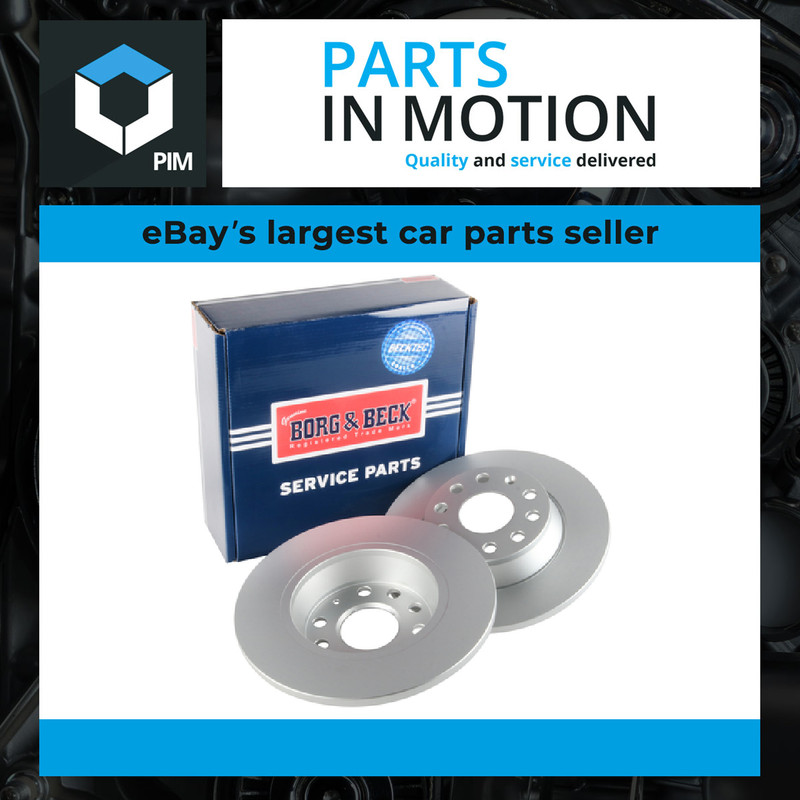 2x Brake Discs Pair Solid fits VW TIGUAN 5N Rear 1.4 2.0 2.0D 07 to 18 282mm Set