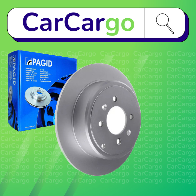Pagid Solid Rear Brake Discs Pair For Peugeot 406 2.2 HDi 2000-2004 290 mm