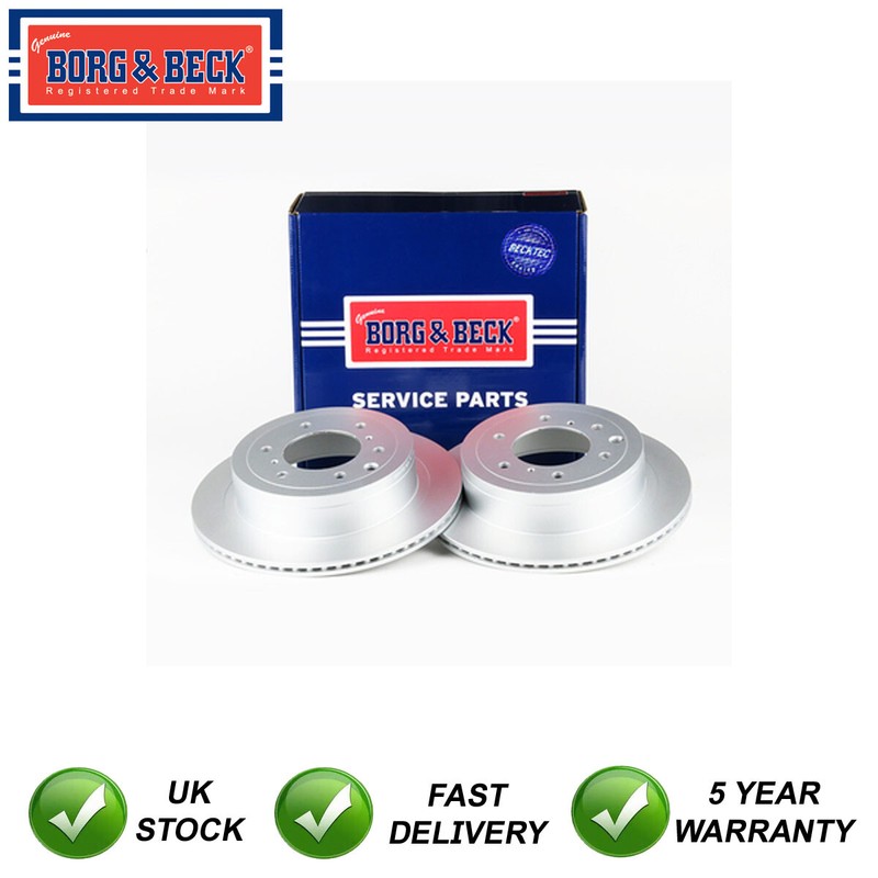 Brake Disc Rear Borg & Beck Fits Mitsubishi Shogun Pajero 3.2 D TD 3.8 4615A037 gallery
