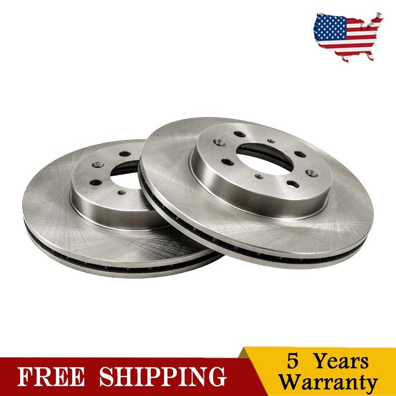Fits Honda Civic Honda Fit Front Vented Solid Brake Rotors Set of 2 262mm 3295