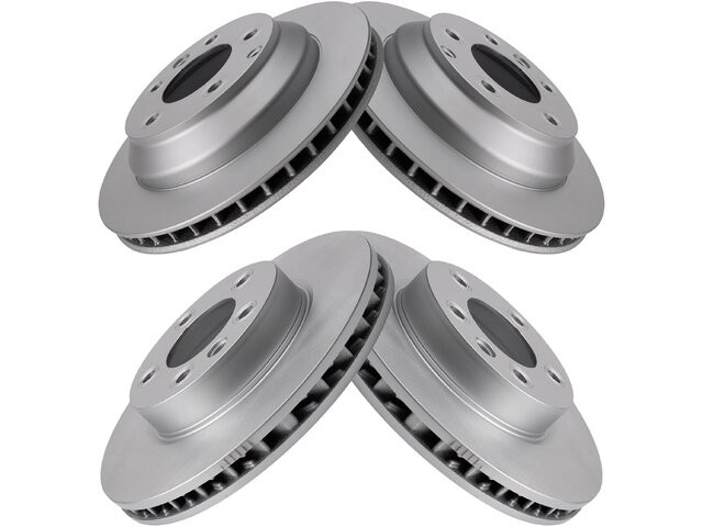 Front and Rear Brake Rotor Set For 2003-2006, 2008-2010 Porsche Cayenne QJ597WQ