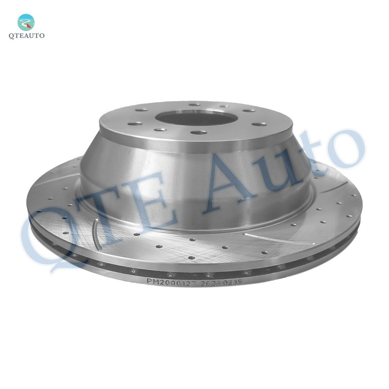 Rear 325mm Drilled Slotted Brake Disc Rotors For 2005-2009 Saab 9-7X gallery