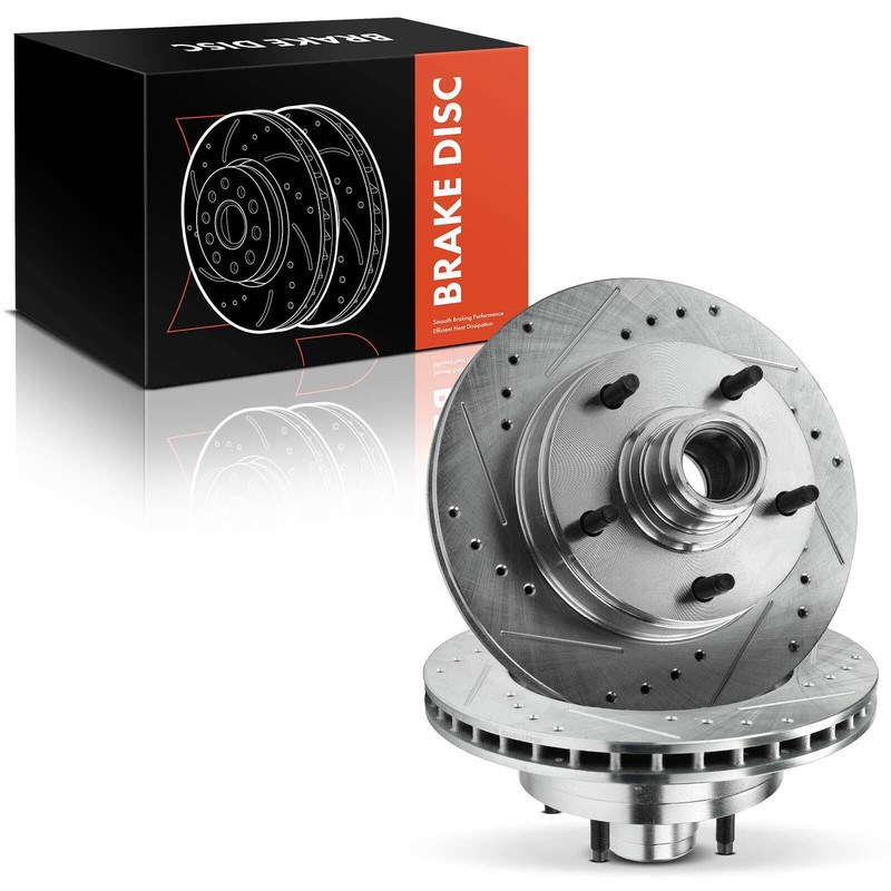 Front Drilled Brake Rotor for Ford F-150 1994-1996 E-150 Econoline 1994-2001 RWD gallery