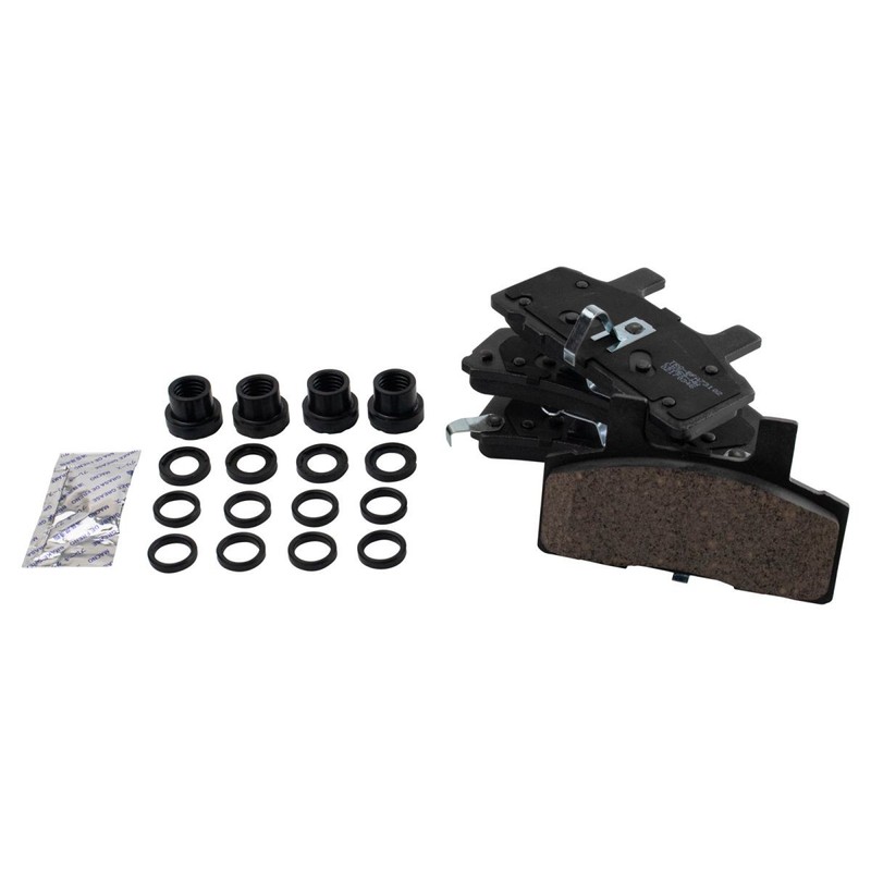 TRQ Front Brake Calipers Ceramic Pads & Rotors Fits 1994-1999 Dodge Ram 1500 gallery